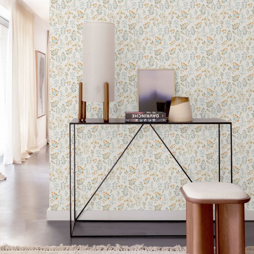 Tapeta, ružová, kvety, A80102, Inia, Grandeco