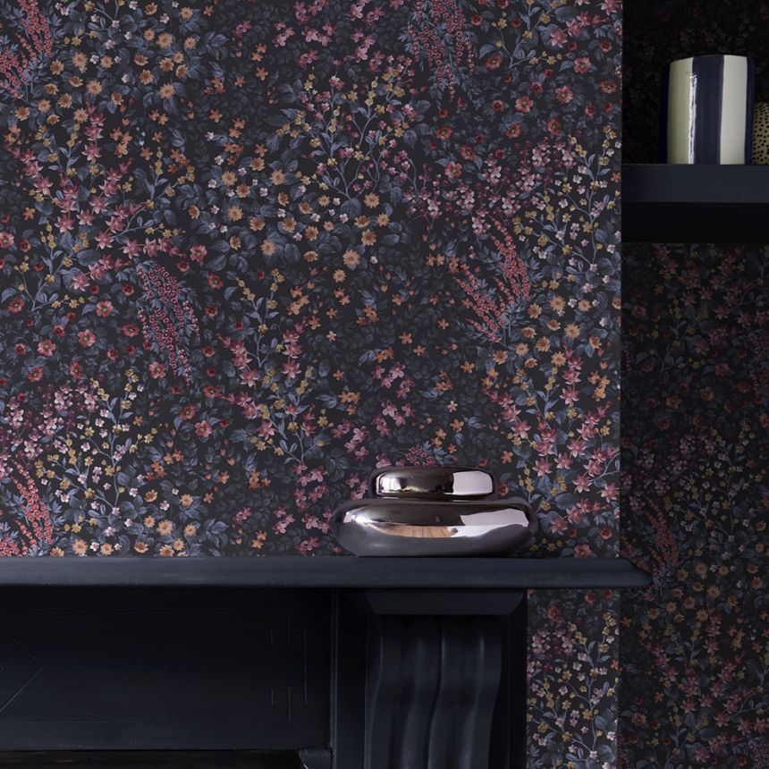 Tapeta, modrá, kvety, 142354, Allurium, Graham Brown Premium