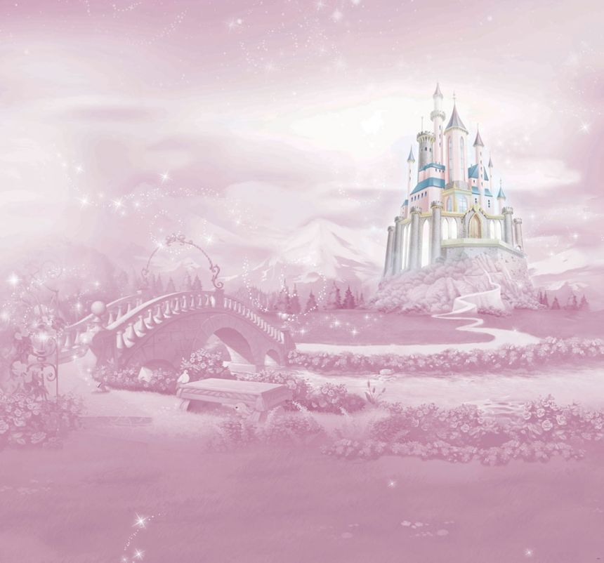 Detská vliesová obrazová tapeta Disney, Zámok princezien - Princess Castle, 111387, 300 x 280 cm, Kids @ Home 6, Graham & Brown