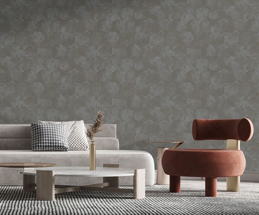 Tapeta, sivá, imitácia zamatu, Z81027, Philipp Plein 2, Zambaiti Parati