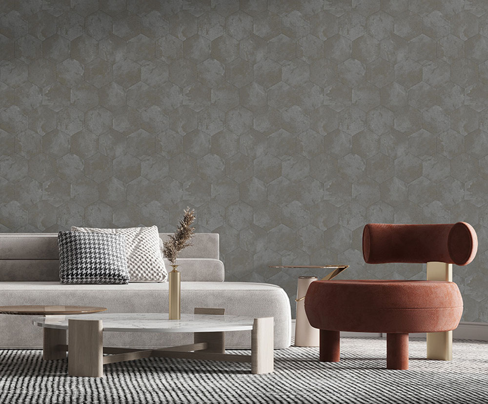 Tapeta, sivá, imitácia zamatu, Z81027, Philipp Plein 2, Zambaiti Parati