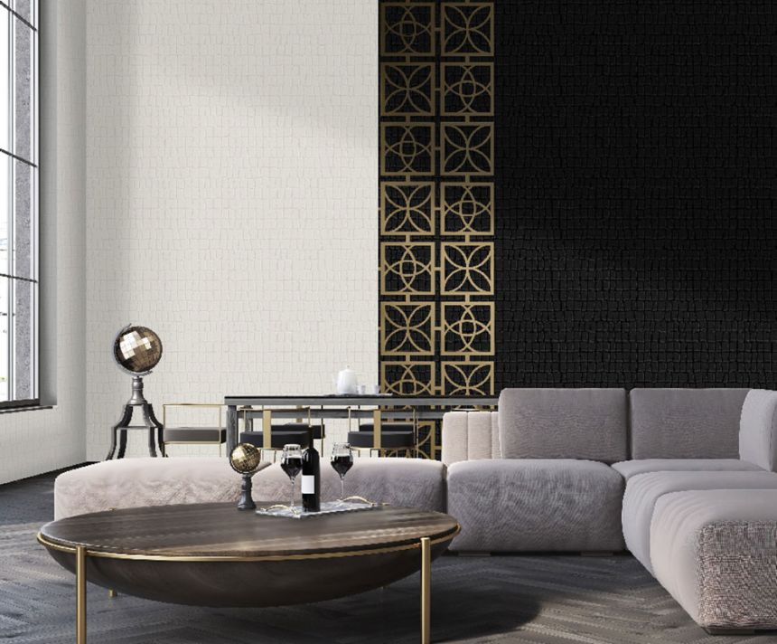 Tapeta, biela, imitácia krokodílej kože, Z81035, Philipp Plein 2, Zambaiti Parati