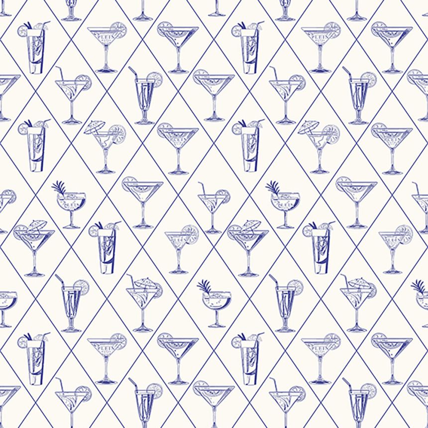 Obrazová tapeta, biela, červená, drinky, Z81081, 3x1 m, Philipp Plein 2, Zambaiti Parati