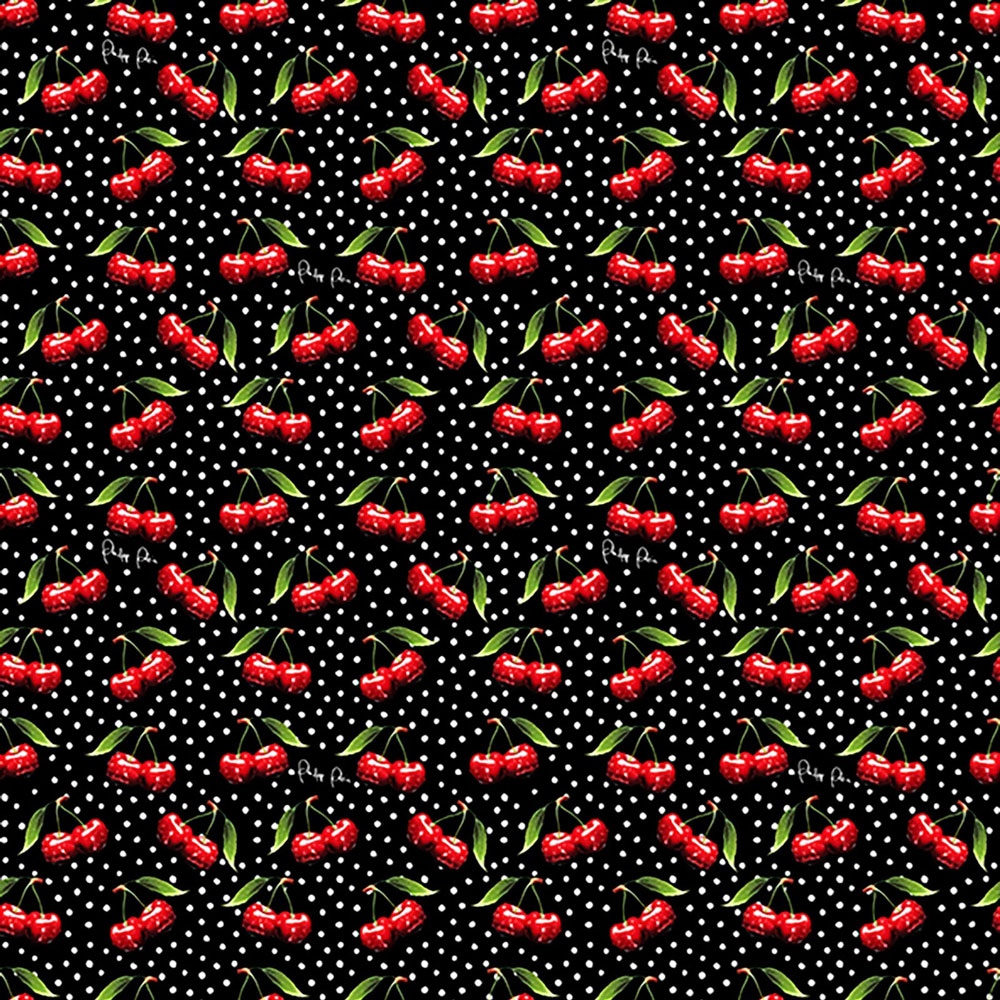 Obrazová tapeta, čierna, červená, čerešne, Z81082, Philipp Plein 2, Zambaiti Parati