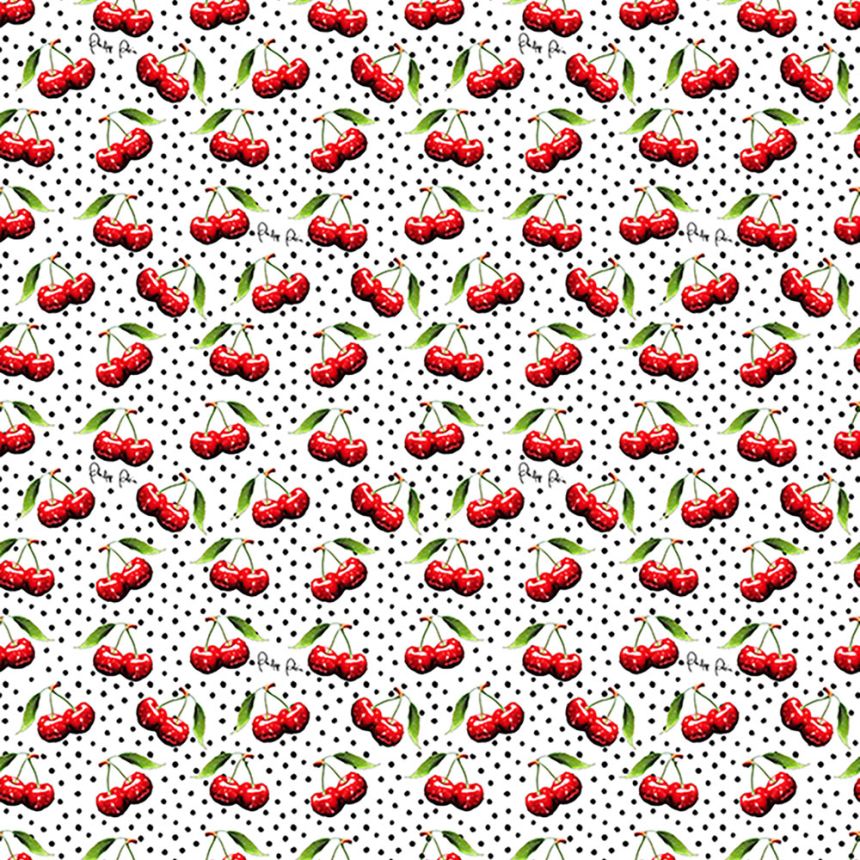 Obrazová tapeta, biela, červená, čerešne, Z81083, Philipp Plein 2, Zambaiti Parati