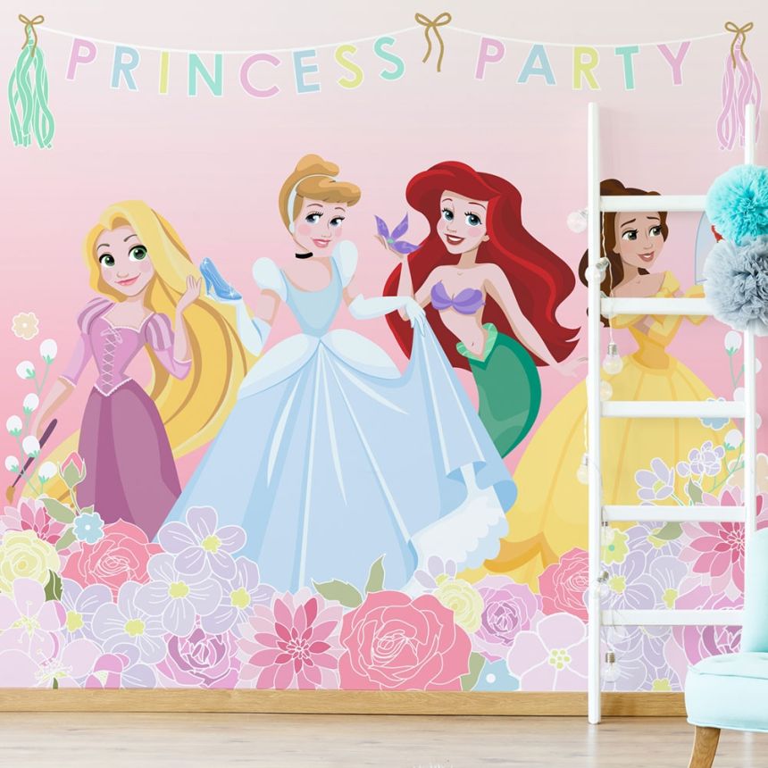 Detská vliesová obrazová tapeta Disney, Princezné - Princess Party, 111386, 300 x 280 cm, Kids @ Home 6, Graham & Brown
