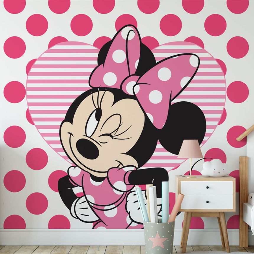 Detská vliesová obrazová tapeta Disney, Minnie & Hearts, 111385, 300 x 280 cm, Kids @ Home 6, Graham & Brown