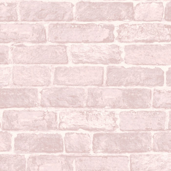 Papierová tapeta Tehly 108591, Pink Brick, Kids @ Home 6, Graham & Brown