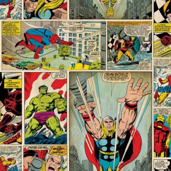 Papierová tapeta na stenu 70-264, Marvel Comics Strip, Kids @ Home 6, Graham & Brown