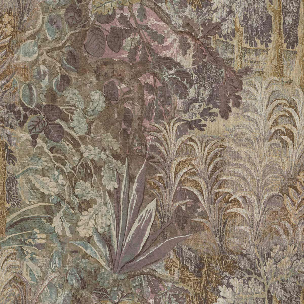 Tapeta, hnedá, sivá, rastliny, listy, 5824, Jaipur, Parato by Cristiana Masi