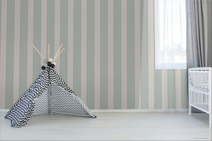 Tapeta, modro-sivá, pruhy, 7756, Agora, Parato by Cristiana Masi
