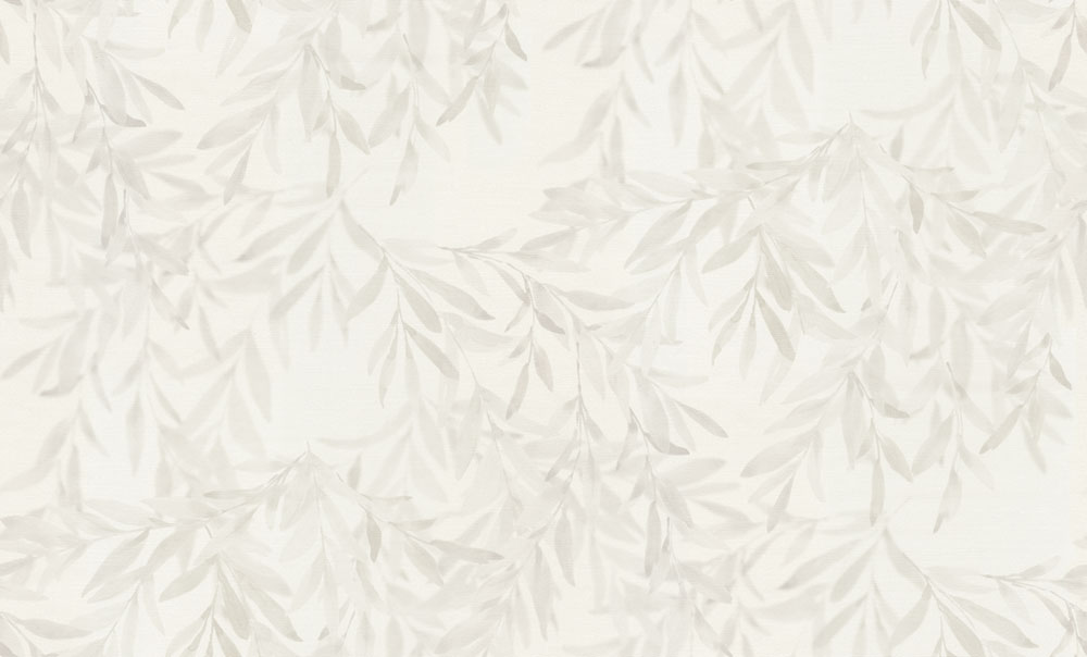 Tapeta, bielo-sivá, listy, 74031, Armonia, Emiliana Parati