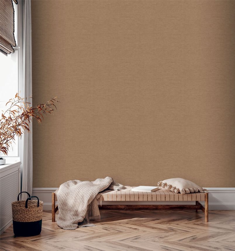 Luxusná tapeta, imitácia rohože, ružová, bronzová, IM28052, Imani, Decoprint