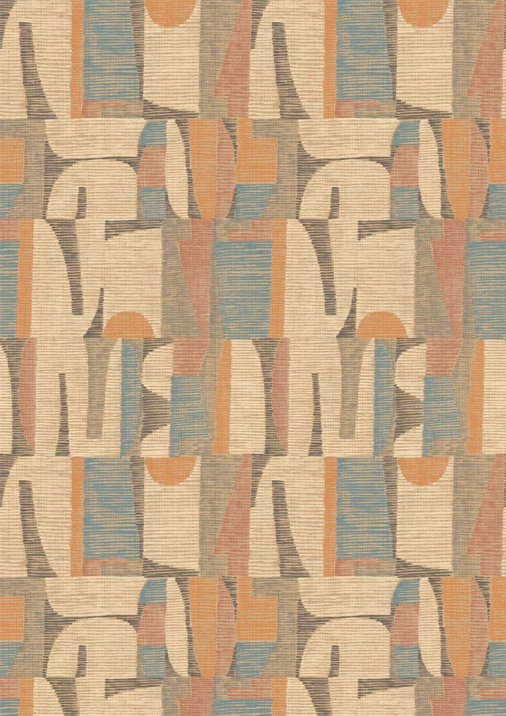 Geometrická obrazová tapeta, béžová, sivá, IMD28100, Imani, Decoprint