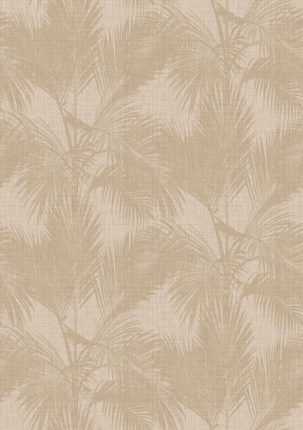 Obrazová tapeta, palmové listy, béžová, hnedá, IMD28122, Imani, Decoprint