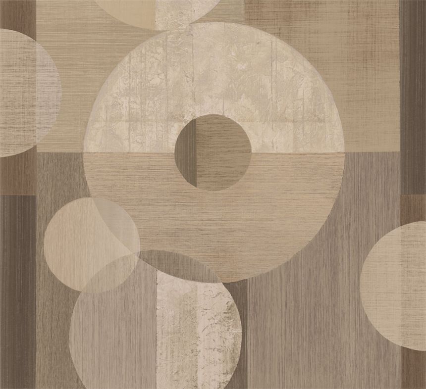 Geometrická obrazová tapeta, béžová, hnedá, IMD28142, Imani, Decoprint