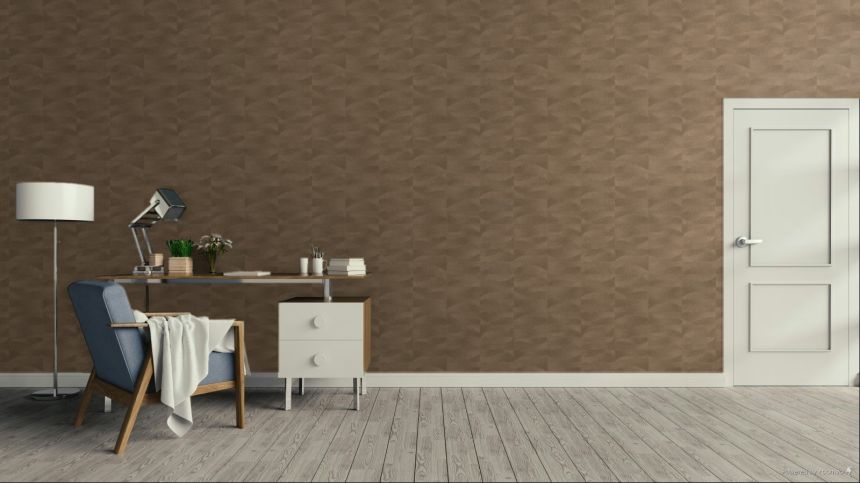 Tapeta, hnedá, imitácia výšivky, vlnky, TN29024, Terra Nova, Decoprint