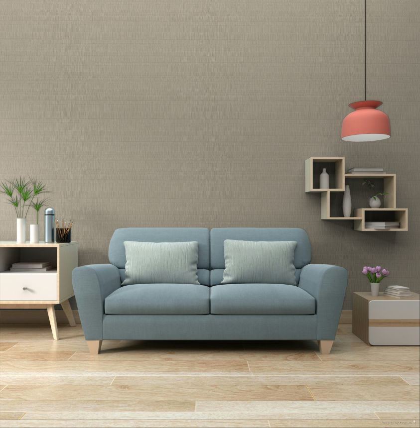 Tapeta, hnedá, béžová, imitácia krepovej látky, TN29031, Terra Nova, Decoprint
