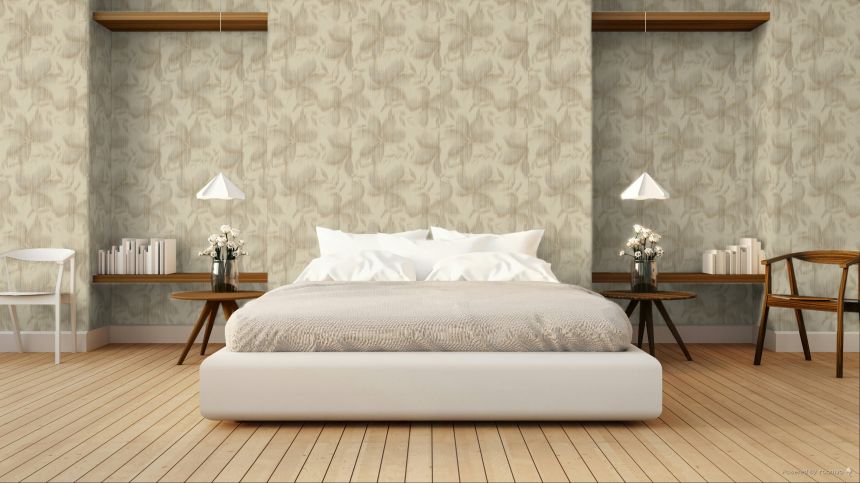 Tapeta, béžová, hnedá, listy, TN29063, Terra Nova, Decoprint