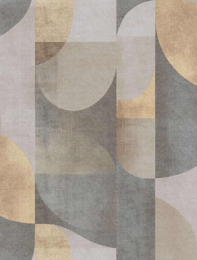 Obrazová tapeta, sivá, hnedá, obrazce, TND29093, Terra Nova, Decoprint