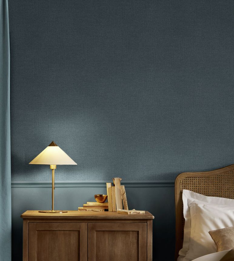 Tapeta, tyrkysová, imitácia látky, 143257, Jaipur, Graham Brown Premium