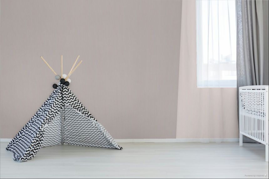 Tapeta, ružovo-biela, prúžky, 4464, Momi, Parato by Cristiana Masi