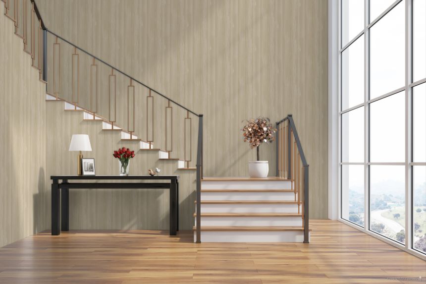 Tapeta, béžová, imitácia paluboviek, 4474, Momi, Parato by Cristiana Masi