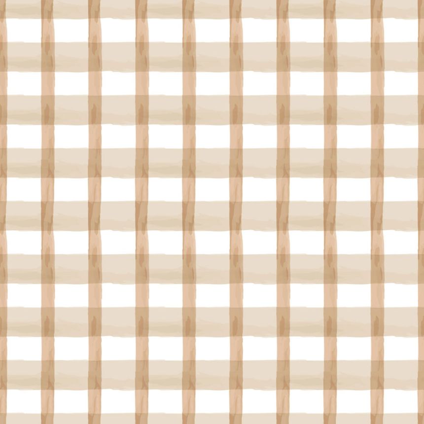 Tapeta, hnedá, biela, káro, 4477, Momi, Parato by Cristiana Masi