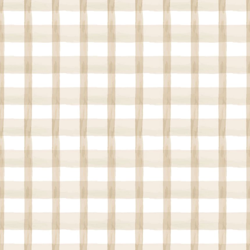 Tapeta, béžová, biela, káro, 4478, Momi, Parato by Cristiana Masi