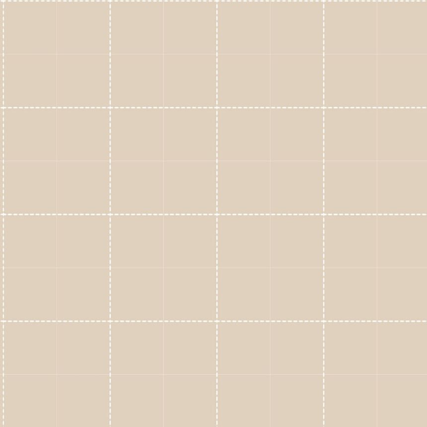 Tapeta, béžová, biela, káro, 4481, Momi, Parato by Cristiana Masi
