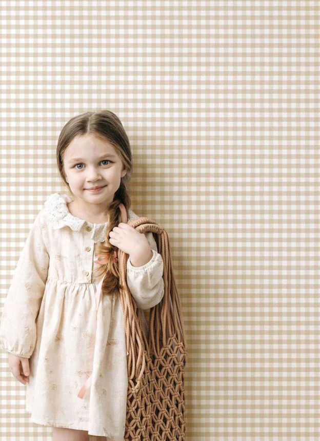 Tapeta, béžová, biela, kocky, 4483, Momi, Parato by Cristiana Masi