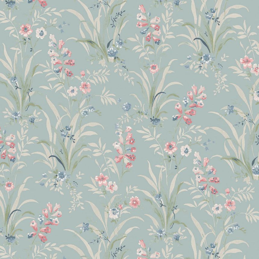 Tapeta, modrá, fialová, lúčne kvety, 122751, Laura Ashley 4