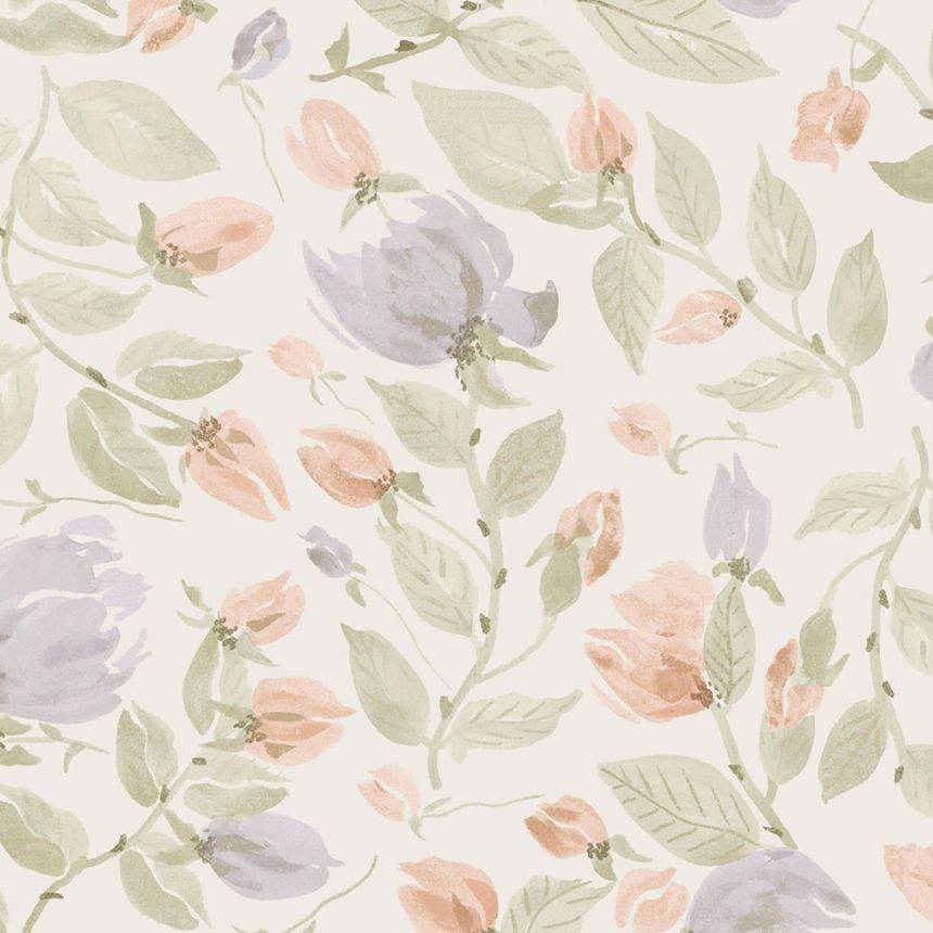 Kvetinová tapeta, fialová, ružová, 122761, Laura Ashley 4