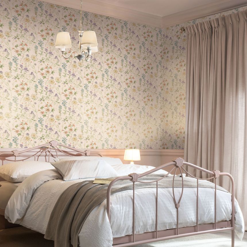 Tapeta, zelená, modrá, divoká lúka, 122764, Laura Ashley 4