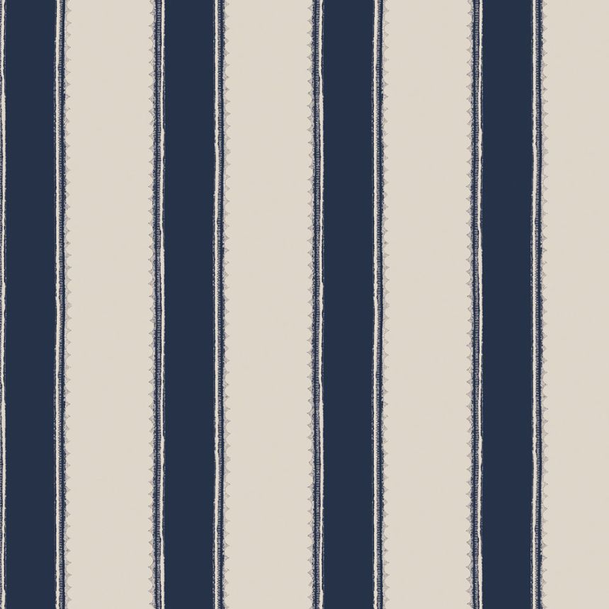 Tapeta, modro-biela, pruhy, 127404, Laura Ashley 4