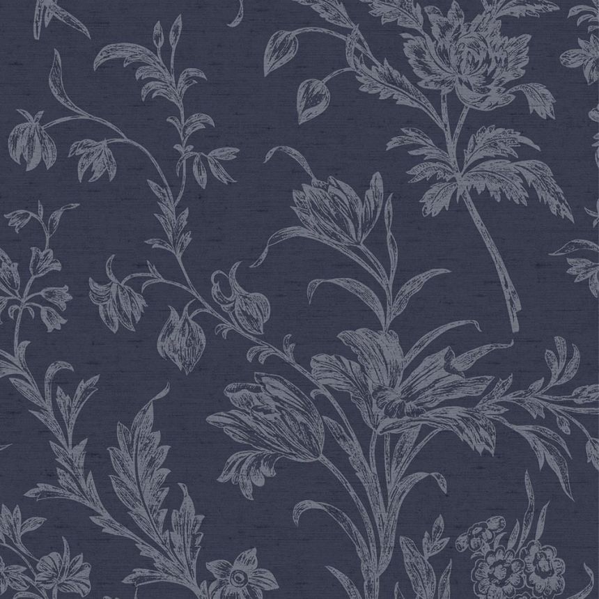 Tapeta, modrá, kvetinový vzor, 127392, Laura Ashley 4