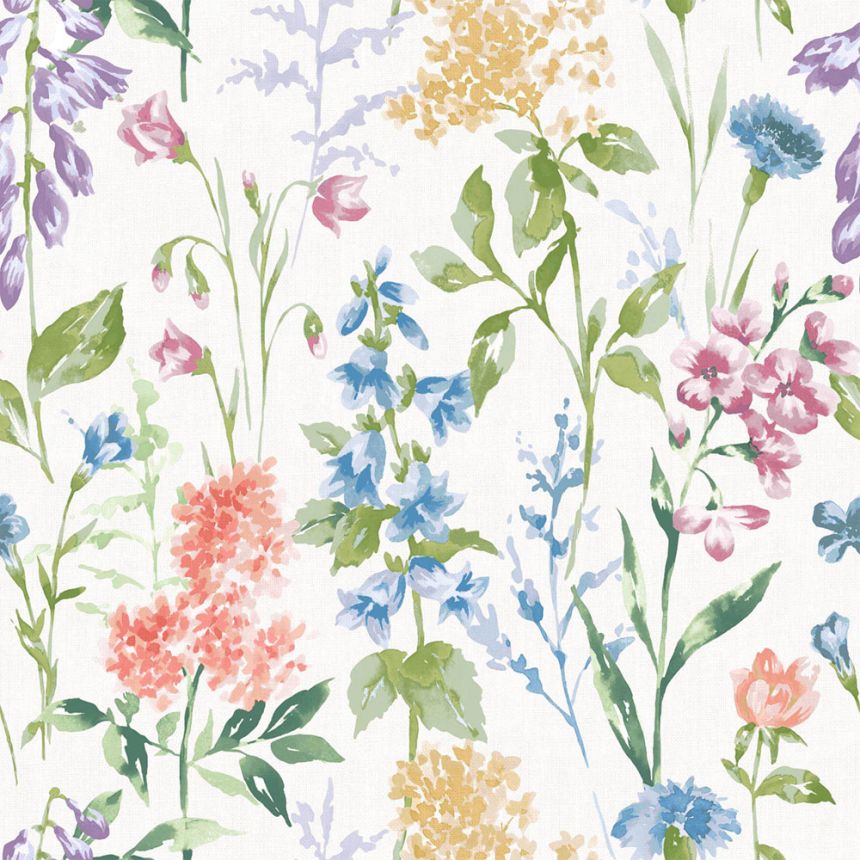 Tapeta, biela, zelená, kvetinový vzor, 130103, Laura Ashley 4