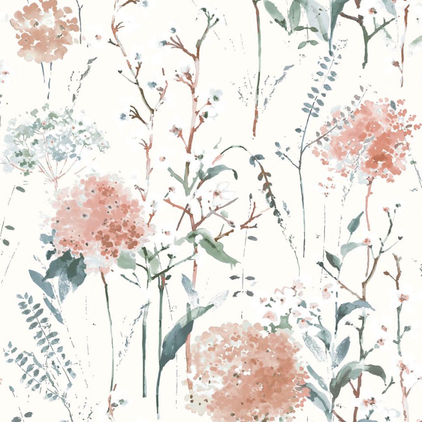 Tapeta, biela, modrá, kvetinový vzor, 130104, Laura Ashley 4