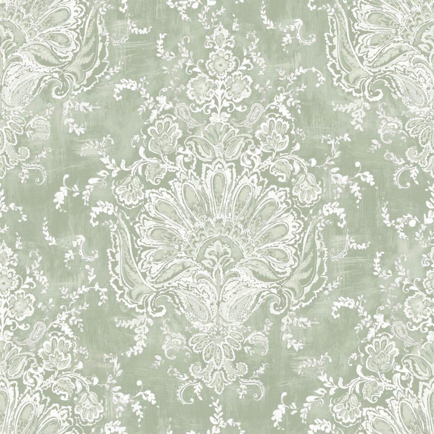 Zámocká tapeta, zelená, sivá, 130105, Laura Ashley 4