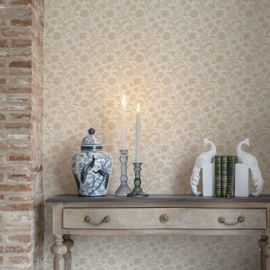 Tapeta, ružová, hnedá, kvetinový vzor, 140318, Laura Ashley 4