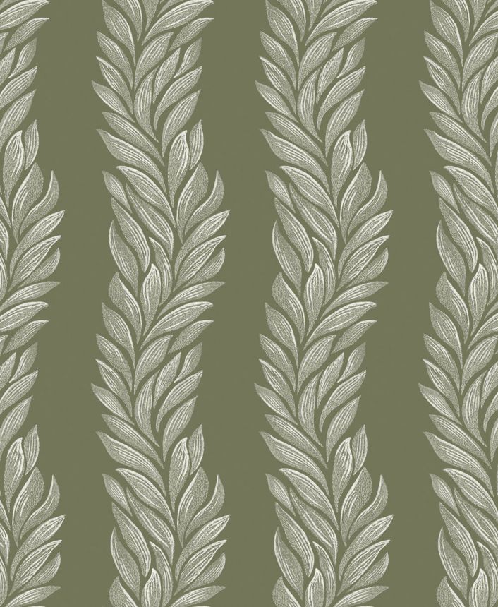 Tapeta, zelená, biela, listy, 140321, Laura Ashley 4
