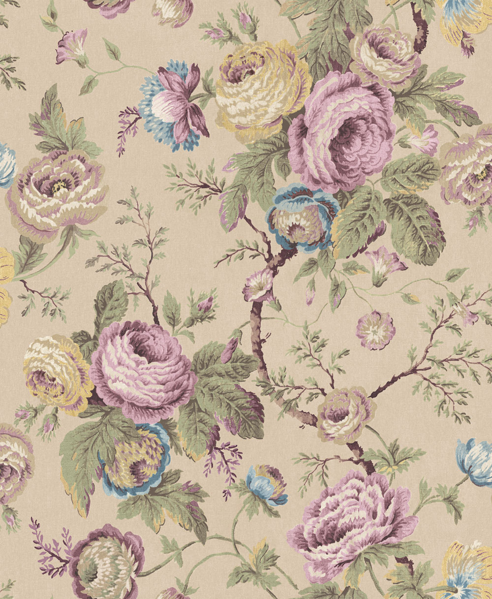 Tapeta, ružová, zelená, kvetinový vzor, 140323, Laura Ashley 4