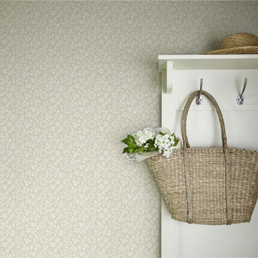 Tapeta, béžovo-biela, kvetinový vzor, 140327, Laura Ashley 4
