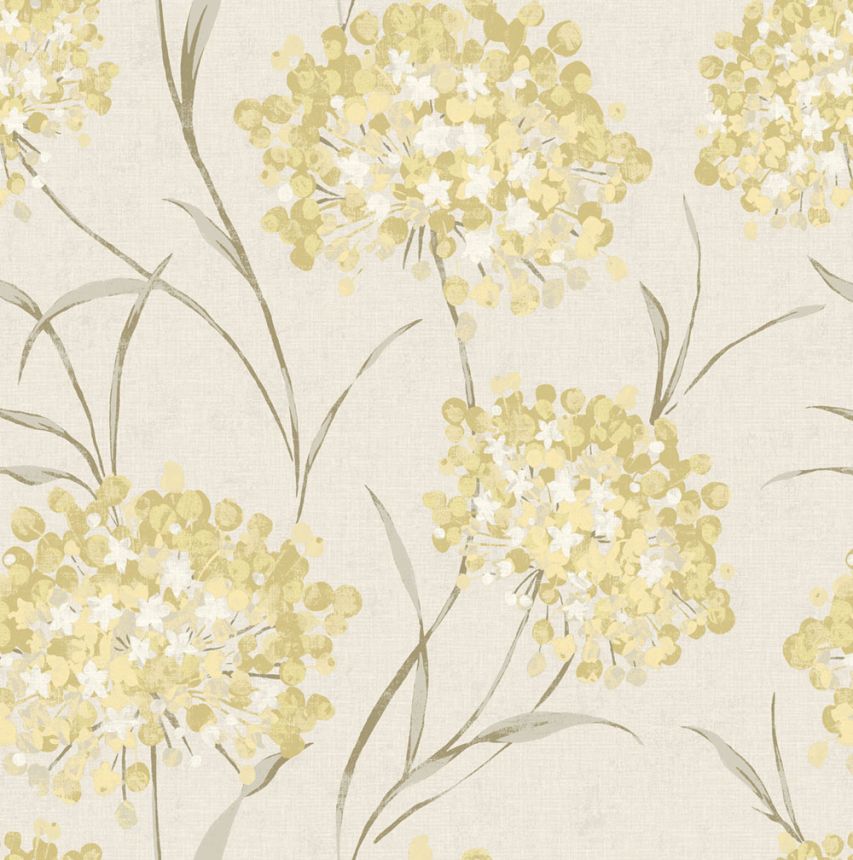 Tapeta, žltá, béžová, kvetinový vzor, 140330, Laura Ashley 4