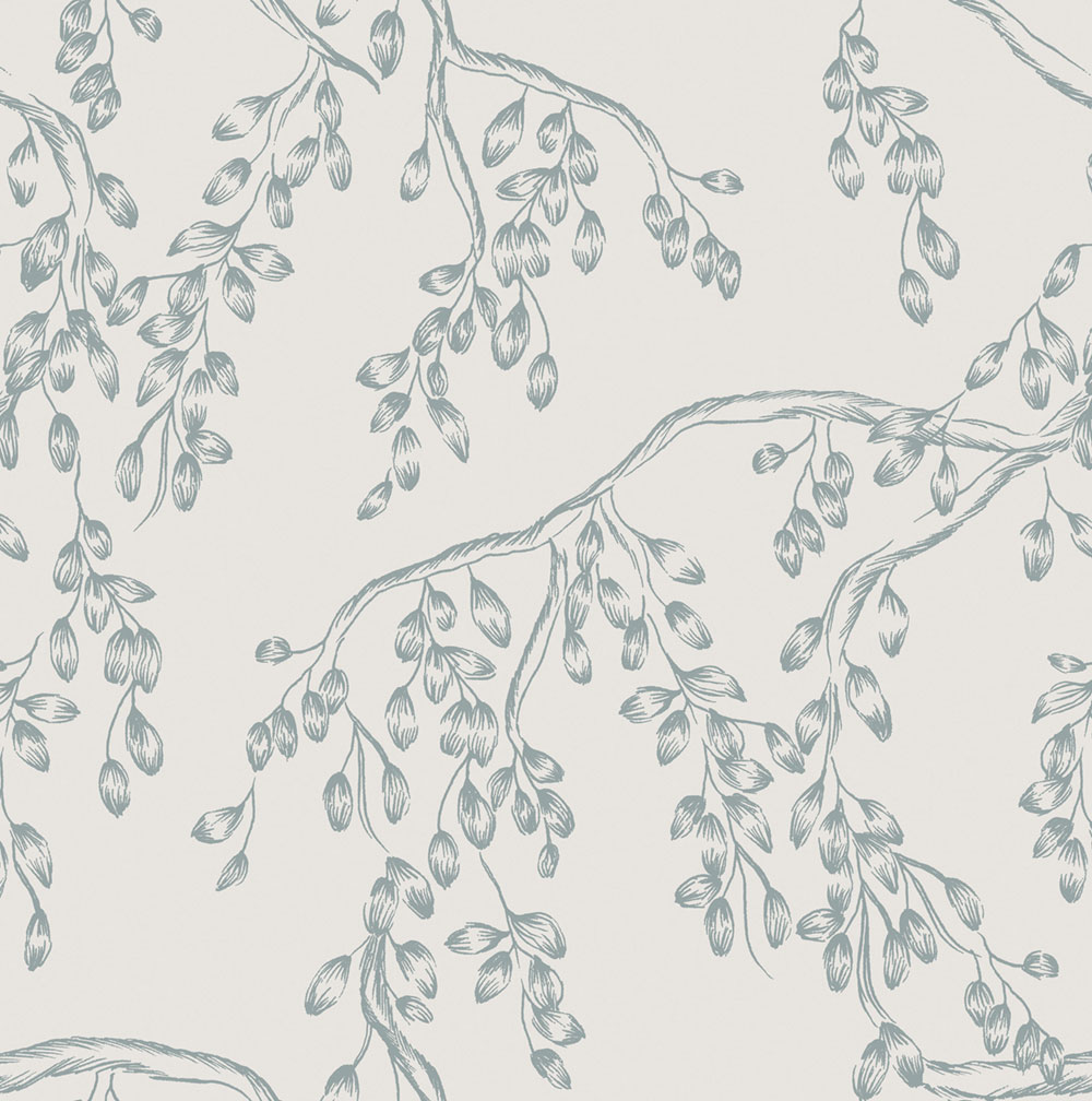 Tapeta, bielo-modrá, vetvičky, 140334, Laura Ashley 4