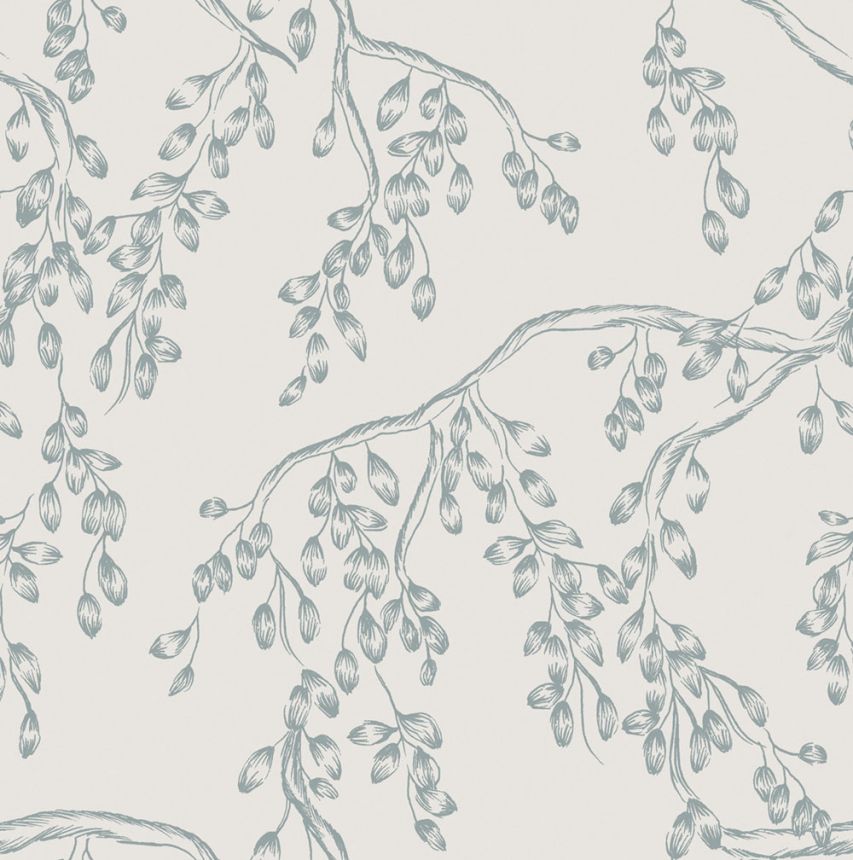 Tapeta, bielo-modrá, vetvičky, 140334, Laura Ashley 4