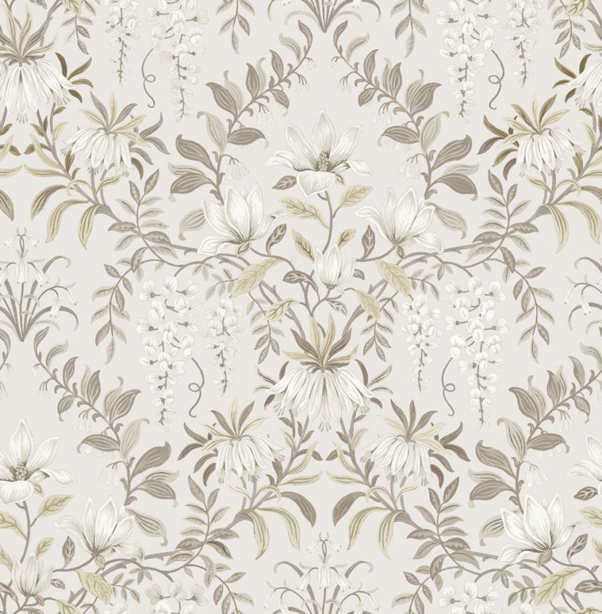 Kvetinová tapeta, béžová, hnedá, 140335, Laura Ashley 4