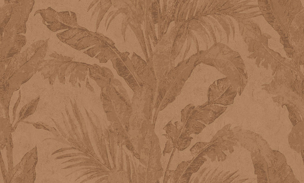 Luxusná tapeta, bronzová, hnedá, listy, imitácia stierkovej omietky, 6604, Metamorphosis, Parato by Cristiana Masi