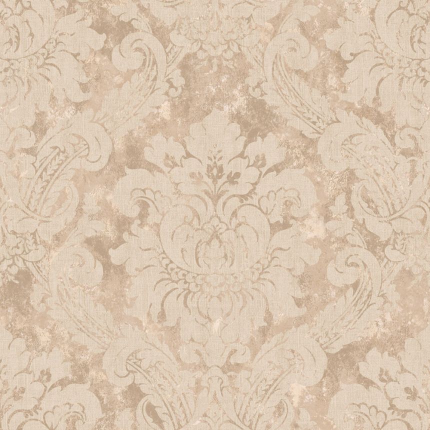 Tapeta, ružová, biela, damaškový vzor, AU41003, Aurelia, Prestige Wallcoverings