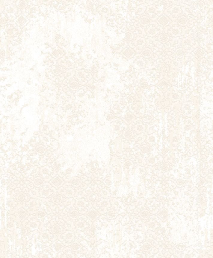 Tapeta, biela, strieborná, vintage ornamenty, AU41201, Aurelia, Prestige Wallcoverings